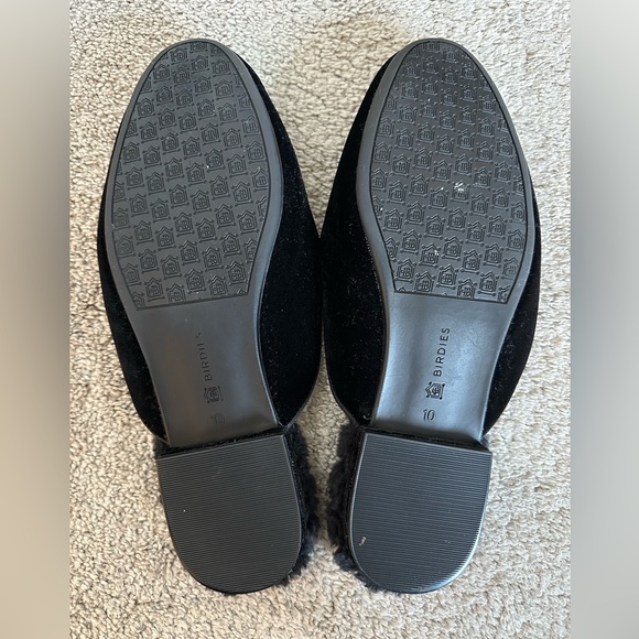 Birdies The Phoebe Black Velvet Slippers - Picture 5 of 6